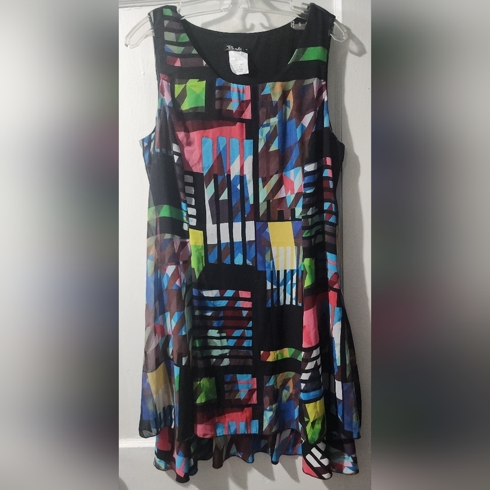 Bali Colorful Abstract Mini Dress